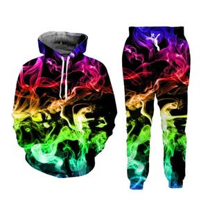 Conjunto de chándal para mujer Conjunto de chándal con capucha y pantalón de lana de algodón por sublimación para mujer Logotipo personalizado Chándal para correr para mujer - Product Image 2