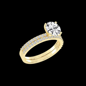 Bague Moissanite Diamant pour Femmes pour Fiançailles en Or Jaune Platine ou Or Blanc et Or Rose - Product Image 6