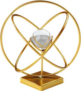 Escultura con Forma de Alambre de Hierro Personalizada, Trofeo con Base Metálica Redonda de Diamante, Decoración del Hogar, Fabricante Mayorista, Exportador - Product Image 1