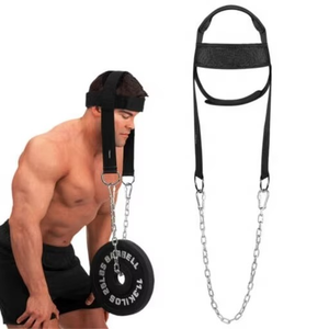 Arnés de Cabeza para Entrenamiento Integral de Músculos del Cuello con Cadena, Arnés de Cabeza con Acolchado de Neopreno para Ejercicios de Fuerza del Cuello en el Gimnasio - Product Image 6