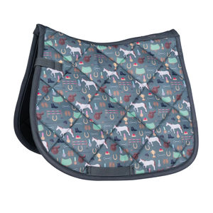 Selle de cheval matelassée imprimée de haute qualité, légère, en gros, pour le dressage, le saut d'obstacles, produits équestres personnalisés en gros - Product Image 1