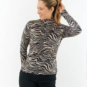 เสื้อโปโลกอล์ฟผู้หญิงแขนยาวดีไซน์หรู, เสื้อกีฬาแขนยาวลำลองกันแสงแดดสำหรับธุรกิจกอล์ฟเทนนิส - Product Image 6