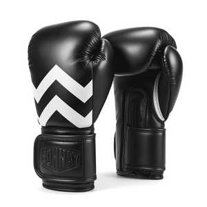 Custom Boxing <b>Gloves</b> Premium PU Leather Training <b>Gloves</b> <b>with</b> Hand <b>Grips</b> for Kick Boxing MMA Muay Thai & Fitness - Product Image 5