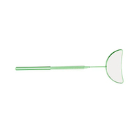 Miroir cosmétique de poche professionnel en acier inoxydable 3X éclairé, extensions de cils, poignée antidérapante, vue grand angle, artistes