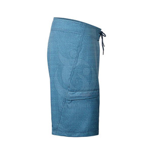 Service OEM Nouvelle Arrivée Short de Bain en Toile de Coton pour Hommes Vente en Gros Conception Personnalisée Style Décontracté Adulte Décoration Unie Teinture Unie - Product Image 2