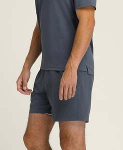 กางเกงขาสั้น100% ตีกอล์ฟสำหรับผู้ชายกางเกงเทนนิสผ้าโพลีเอสเตอร์สีทึบระบายอากาศได้ดีแห้งเร็วปรับแต่งได้ - Product Image 6