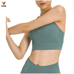 Sujetador deportivo Sexy para mujer, nuevo diseño de talla grande, gimnasio, Fitness, Top, Logo personalizado, sujetador de Yog, tanque, espalda hueca, función Reversible para correr - Product Image 3