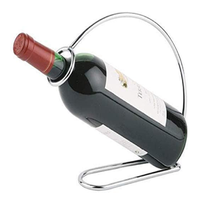 Porte-vin en métal serpentin design sculpté moderne offrant un présentoir élégant pour les bouteilles de vin disponibles au prix de gros - Product Image 5