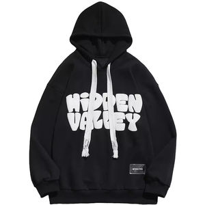 Básico, algodón mezclado Street Style Custom Oversized Mens Hoodies Blank Plain Bulk Winter Men's Sweatshirt Pullover Hoodies - Product Image 3