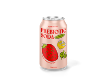 Boissons gazeuses prébiotiques de haute qualité 330 ml, saveur fruitée, fabrication OEM, marque privée, échantillon gratuit et conception, fabriqué au Vietnam