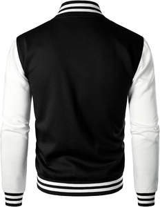 Chaqueta Universitaria de Lana Personalizada de Fábrica 2025, Chaqueta de Béisbol con Cuello Alto, Chaqueta Deportiva con Capucha para Hombre, Chaqueta Universitaria Corta de Algodón Personalizable - Product Image 2