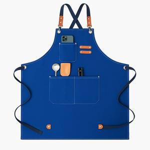 Delantal de Trabajo de Lona Resistente y Reutilizable de Alta Calidad, sin Mangas, con Logotipo Personalizado y Opciones de Talla para Cocina - Product Image 1