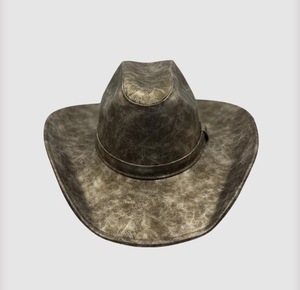 Handcrafted Faux Leather Cowboy <b>Hat</b> Wide Brim <b>Western</b> <b>Hat</b> Unisex Multiple Colors Available Mexico Origin - Product Image 2