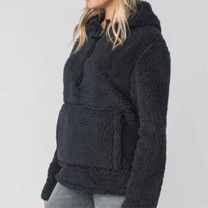 Sweat à capuche en polaire Sherpa de haute qualité avec fermeture à glissière-Veste pull ultra douce et chaude-Parfait pour l'hiver - Product Image 5