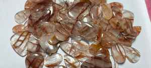 Cuarzo Hamatoid Rojo Natural, Corte Ovalado, Tamaño Libre, Piedras Preciosas Sueltas en Cabujón para Venta al por Mayor - Product Image 5