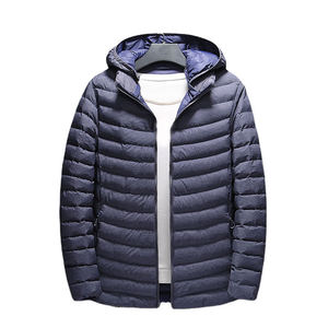 Men's Premium Quality Winter Puffer Jacket Best Price Fashionable Solid Color Bomber with Canvas <b>Fabric</b> From Pakistan - Product Image 5