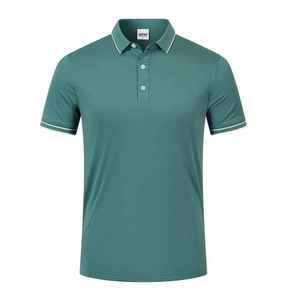 เสื้อโปโลผู้ชายทรงเข้ารูป แบรนด์สั่งทำพิเศษ ผลิตจากผ้าฝ้ายผสมโพลีเอสเตอร์คุณภาพสูง ดีไซน์เรียบง่าย เหมาะสำหรับเป็นชุดยูนิฟอร์ม - Product Image 4