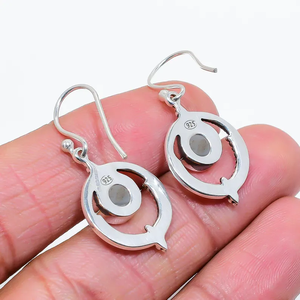 Pendientes de aro bohemios hechos a mano de Plata de Ley 925 de la mejor calidad, Drusy de ágata de titanio negro, precio directo de fábrica, regalo cristiano para - Product Image 4