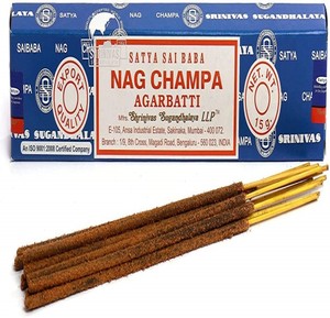 Satya Sai Baba Nag Champa Agarbatti Sticks Joss Incienso Sticks 15 GM Box Exportación Calidad Incienso para Meditación, Peace Dhoop - Product Image 1