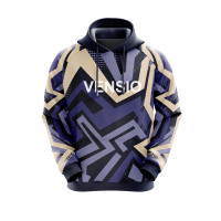 Sweat à capuche sportif respirant pour homme, coupe régulière, en polaire numérique, personnalisable avec logo, idéal pour l'hiver et les activités sportives.