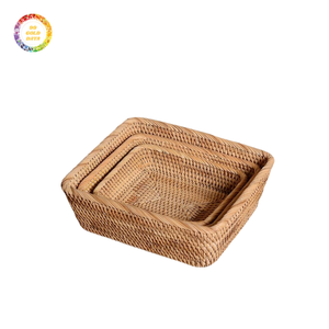 Cesta de ratán tejida para almacenamiento: asequible y resistente, ideal para organizar cualquier habitación de su hogar - Product Image 4