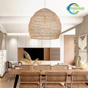 Explora la creatividad: RATTAN BAMBOO LANTERN CHANDELIERS Trae el espíritu ambiental a tu hogar, Restaurante, Resort, jardín - Product Image 5