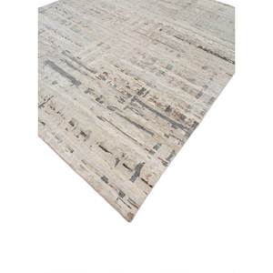 Alfombra Afgana de Lana Azul Anudada a Mano con Diseño Rectangular de Patchwork para Sala de Estar o Auto - AIWL-1035 - Product Image 2