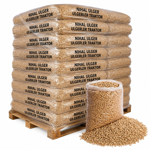 Granulés de bois, granulés de combustible, briquettes beiges, en vrac, en sacs, pour le chauffage des poêles et l'utilisation industrielle - Product Image 1