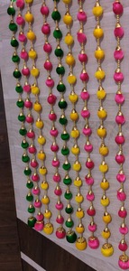 Velvet <b>Ball</b> Indian Backdrop Decoration Trending Grland Haldi Mehendi Temple Decor String for Thanksgiving Occasions - Product Image 2