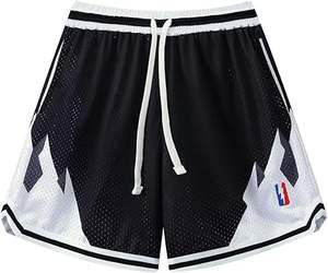 Shorts d'été décontractés en gros, shorts de sport par sublimation, shorts de gym, shorts de basketball personnalisés pour hommes en maille - Product Image 4