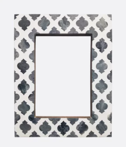 Cadre photo classique en incrustation d'os avec incrustation de résine d'os Taille de personnalisation en bois rectangulaire pour l'affichage de photos - Product Image 2