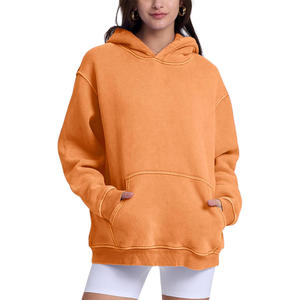Ropa de calle para hombre y mujer, Sudadera con capucha lavada con ácido, estampado personalizado y bordado, diseño de hombro caído de algodón de alta calidad - Product Image 2