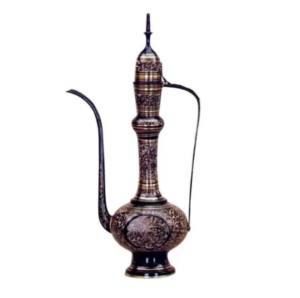 Aftaba árabe de latón con acabado en relieve, cafetera árabe hecha en la India, superventas - Product Image 2