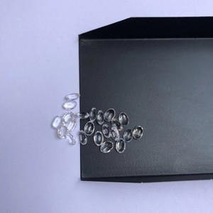 3mm 4mm naturel blanc topaze pierre à facettes coupe ovale lâche calibré pierres précieuses fabricant en vrac affaire usine fournisseur régulier maintenant - Product Image 1