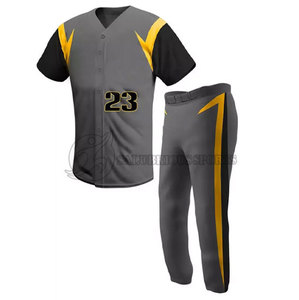 Custom Logo Cotton Breathable Plus Size <b>Baseball</b> Uniform Set for Men OEM Sportswear - Product Image 1