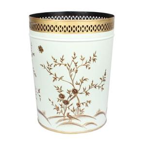 Cesta de basura de metal redonda de nuevo diseño impreso en Papelera atractiva con acabado multicolor para decoración de hoteles Tamaños personalizados a bajo precio - Product Image 6