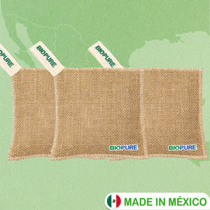 Sac purificateur d'air Biopure-Charbon actif à la noix de coco écologique Désodorisant Contrôle des odeurs et de l'humidité Charbon de bois-Fabriqué au Mexique - Product Image 4
