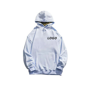 Nouveau Style léger hiver chaud surdimensionné hommes 100% Polyester sweats à capuche et sweats couleur unie uni teint - Product Image 2