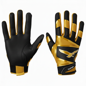 Gants de baseball en gros avec logo et couleurs personnalisées, protection des mains, maille respirante, adhérence constante, gants de frappe pour le softball - Product Image 2