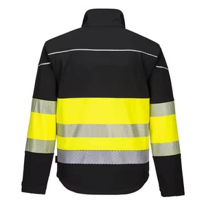 Chaqueta de Seguridad de Alta Visibilidad para Hombre, Chaqueta Impermeable con Mangas Largas, Chaqueta de Trabajo de Seguridad Reflectante - Product Image 3