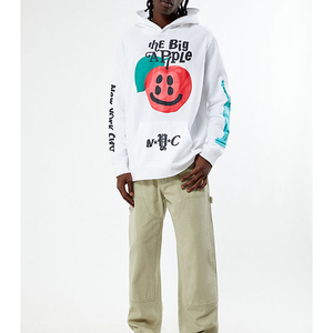 Sweat à capuche avec impression en relief, usine OEM, haute qualité, impression 3D en relief, tissu épais, streetwear, adapté à la personnalisation de la marque - Product Image 3