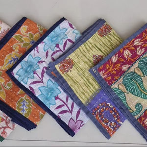 Textil para el hogar hecho a mano Kantha Kitchen OEM diseño personalizado 100% algodón impreso cocina clásica Toalla de alta calidad al por mayor - Product Image 1