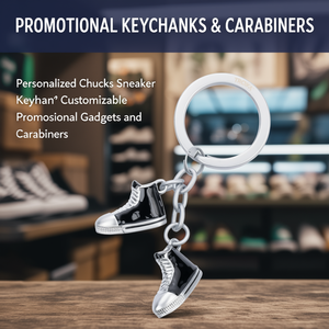 Portachiavi Personalizzati a Forma di Sneaker Chuck, Gadget Promozionali e Moschettoni Personalizzabili - Product Image 3