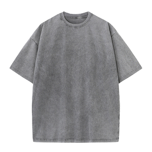 Camiseta para hombre, camisetas personalizadas para hombre, 100% algodón con logotipo, camiseta de manga corta de peso pesado, ropa de calle en blanco con hombros caídos en 2025 - Product Image 4