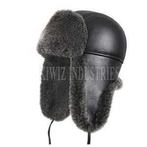 Nuevo diseño de piel de oveja sombrero de piel de oveja de alta calidad al por mayor personalizado Shearling sombrero de piel de oveja para la venta - Product Image 1