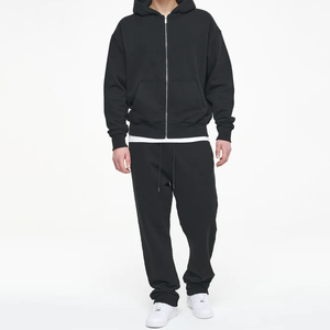 Ensemble survêtement tendance pour homme, sweat-shirt et pantalon de survêtement en molleton de coton surdimensionné de haute qualité, personnalisable, best-seller, OEM 2026 - Product Image 2