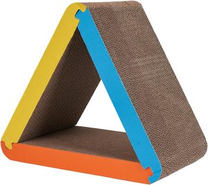 Túnel triangular de Vietnam, cama con rampa corrugada, Salón colorido, juguete rascador de gato de cartón relajante - Product Image 5