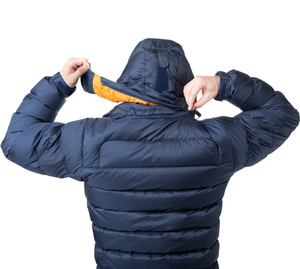Winter Men's Puffer Jacket Canvas Thickening High Street Style Quick Dry Breathable Stand Collar Front Logo <b>for</b> Hiking - Product Image 3