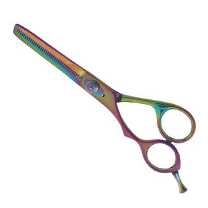 Tijeras profesionales de peluquería de 30 dientes superventas, acero inoxidable de alta calidad, afiladas y romas ajustables de Pakistán - Product Image 1