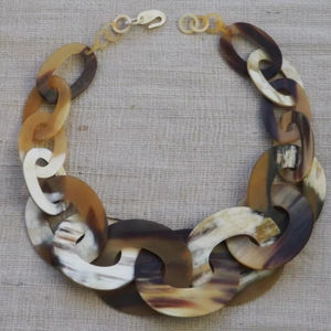 Collar de cuerno de buey de búfalo natural, joyería, collar de cuerno de tendencia - Product Image 1